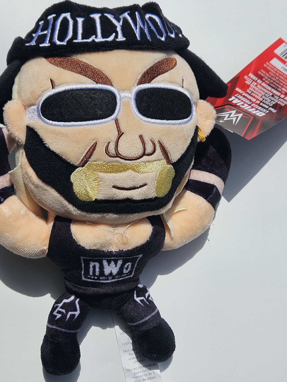 WWE Plush Wrestler Doll - Black with Gold Accents